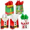 Bright Creations 24 Pack Christmas Gift Bags Bulk with Handle & Tissue Paper for Xmas Present Wrapping, Holiday Party Favor Goodie Bag, Festive Party Packaging Supplies (10 x 8 in)